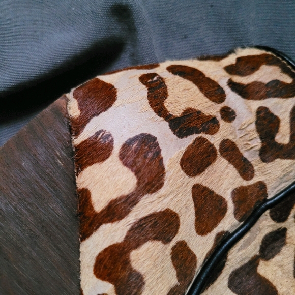 Very Volatile | Leopard Ponyhair Wedge Bootie 9 - Picture 6 of 15